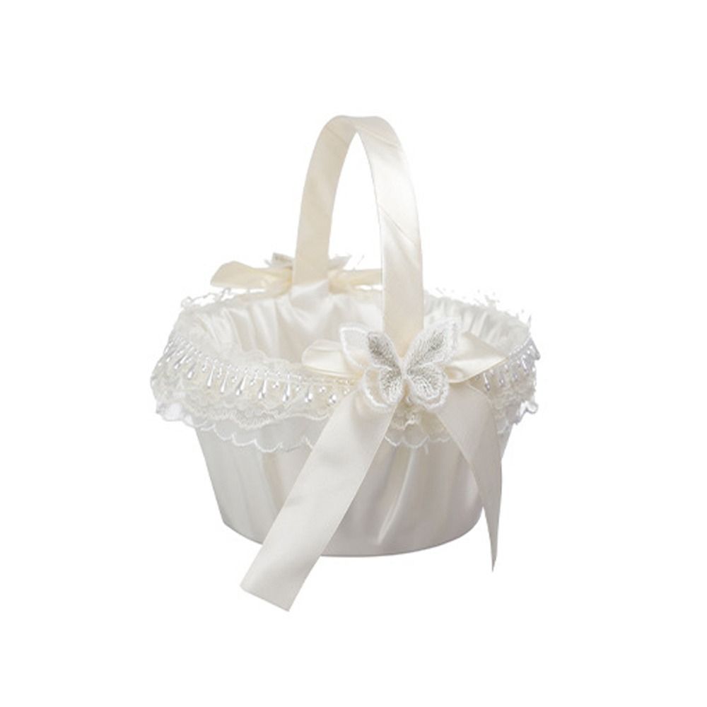 Wedding Hampers - سلة زهور زفاف من الدانتيل الأنيق،
