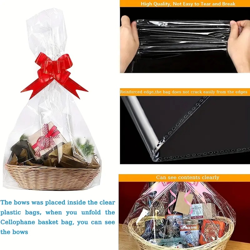 حقيبة سيلوفان شفافة كبيرة مكون - مراجعة Wedding Hampers وسعره