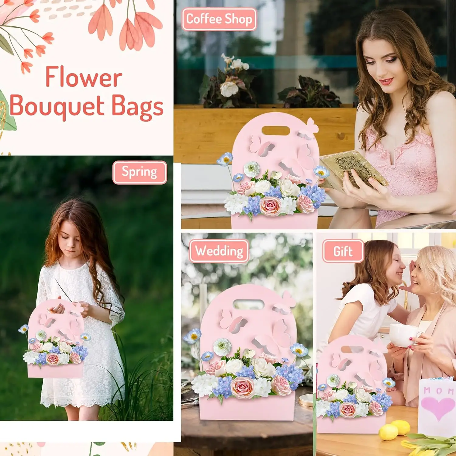 1/5/10 قطعة صندوق زهور الفراشة - مراجعة Wedding Hampers وسعره