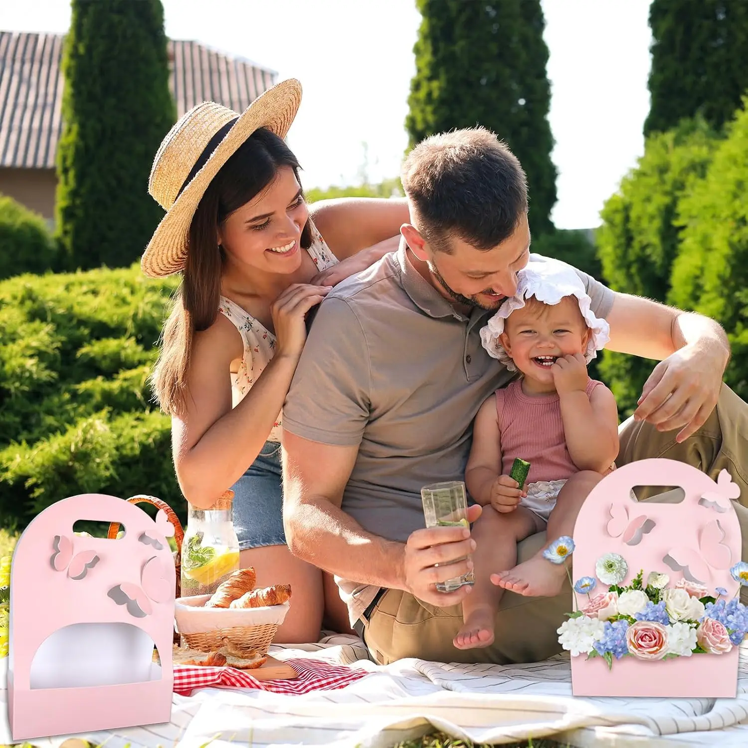 1/5/10 قطعة صندوق زهور الفراشة - مراجعة Wedding Hampers وسعره
