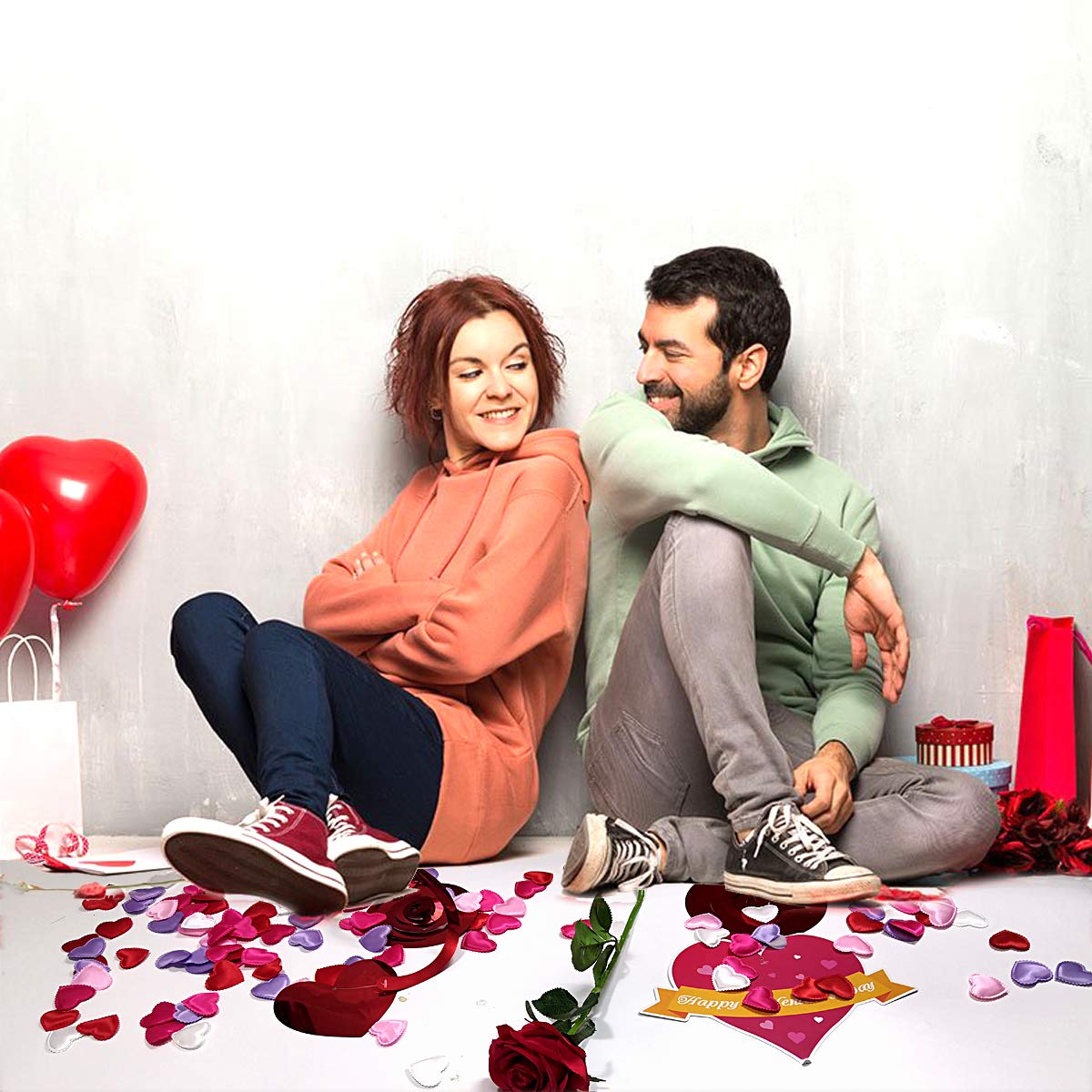 عيد الحب 200 قطعة نسيج مبطن رو - مراجعة Wedding Hampers وسعره