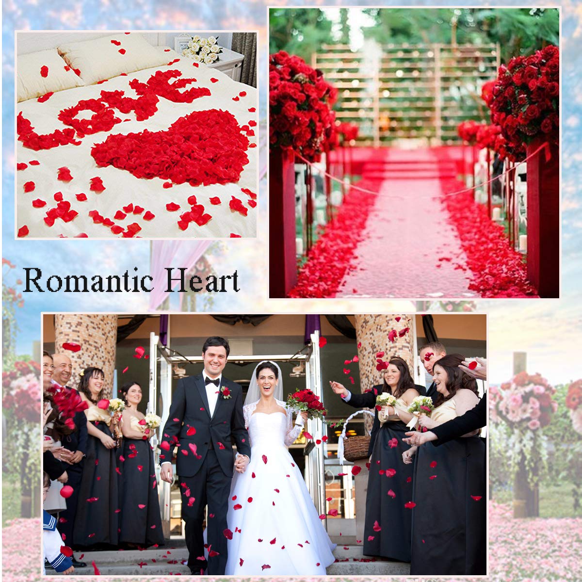 عيد الحب 200 قطعة نسيج مبطن رو - مراجعة Wedding Hampers وسعره